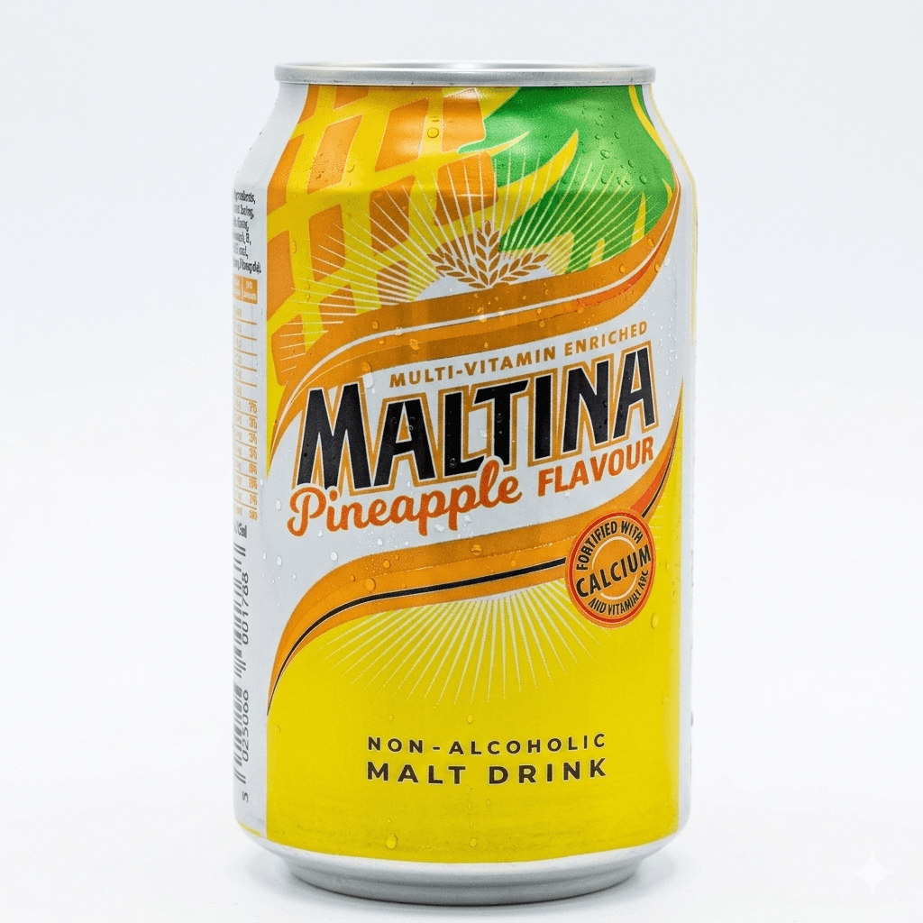 Maltina Pineapple 33cl Can