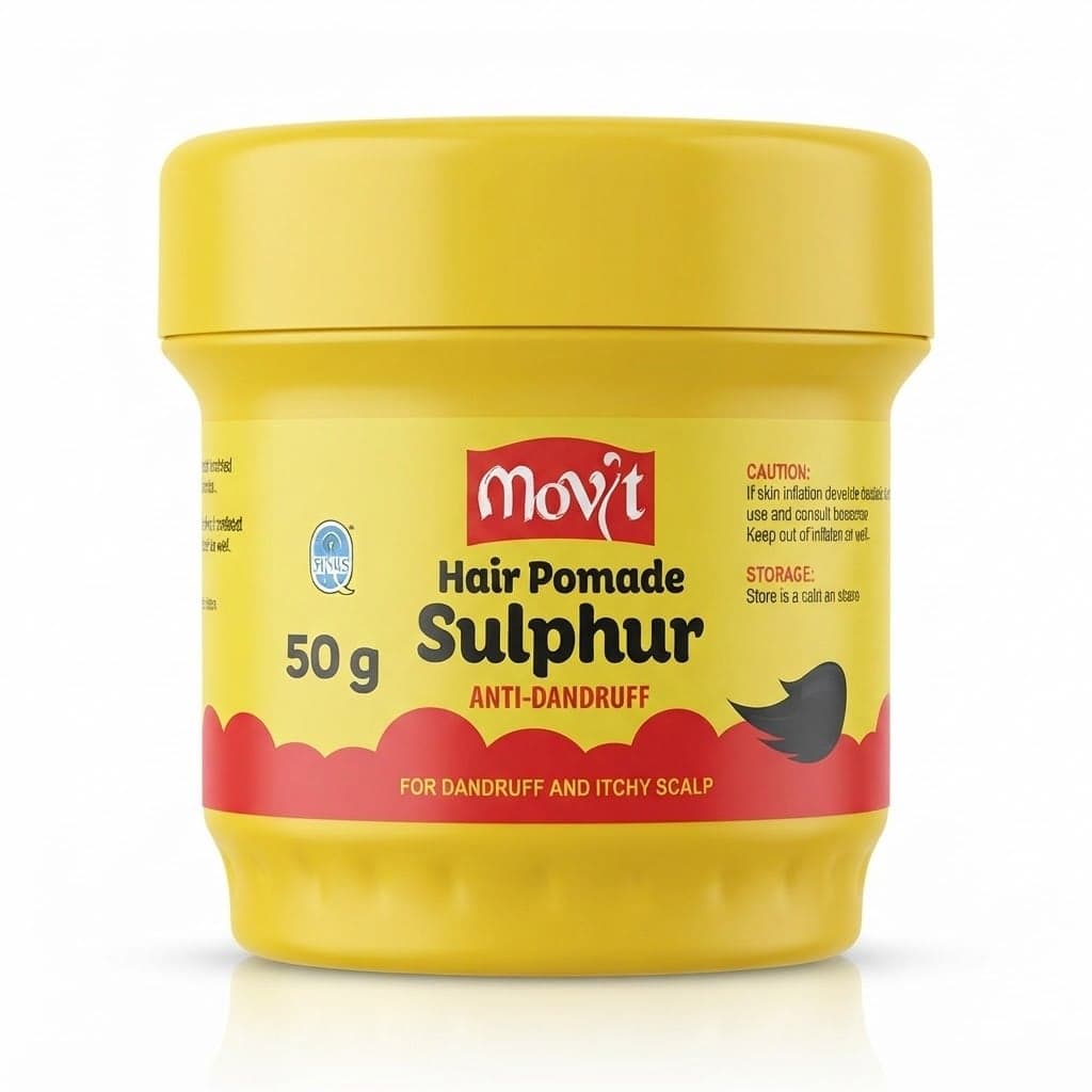 Movit Hair Pomade Sulphur Anti-Dandruff 50g — by Movit — hair-pomades products from UG — Afrizonemart