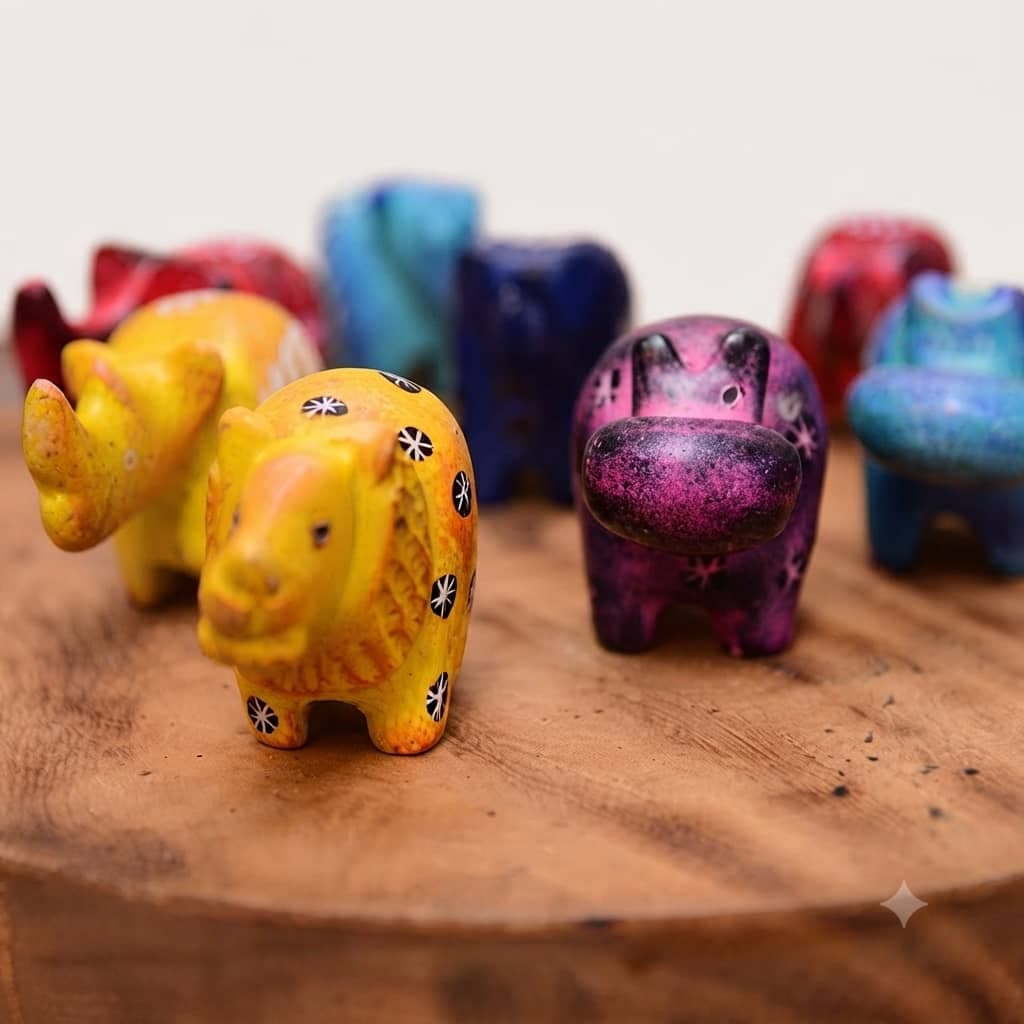 The Savannah Minis Hand-Carved Soapstone Figurines
