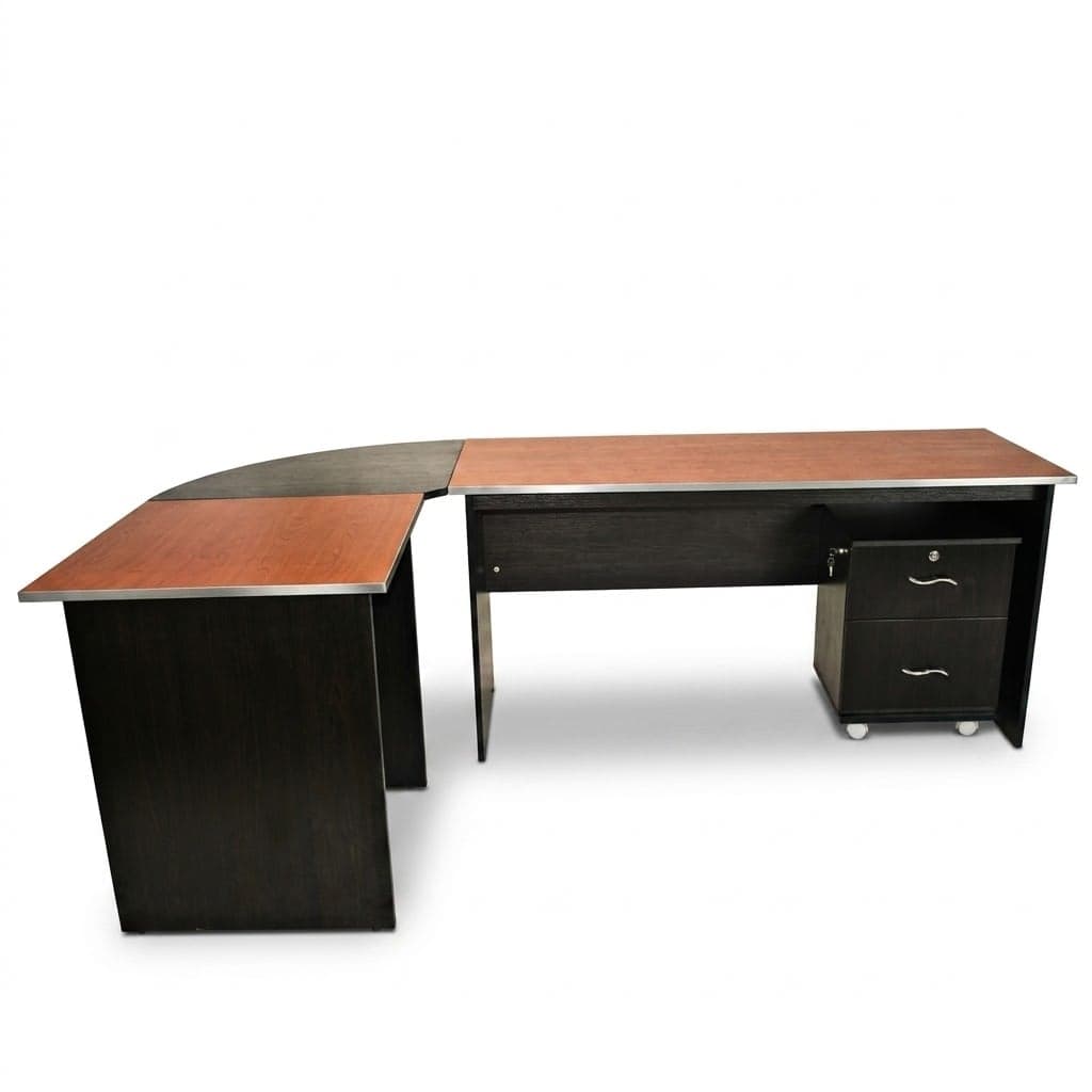 Office Workstation Desk L-Shaped — by Local — office-furniture from NG — Afrizonemart