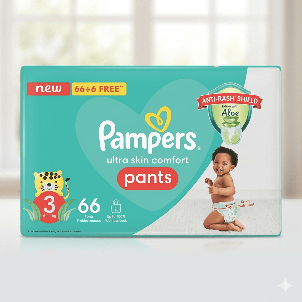 Pampers Active Baby Midi Size 3 (66 count) — by Pampers — Diapers from NG — Afrizonemart