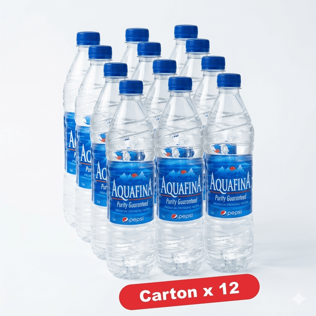 Aquafina Bottled Water 75cl x 12 — by Aquafina — Bottled Water from NG — Afrizonemart