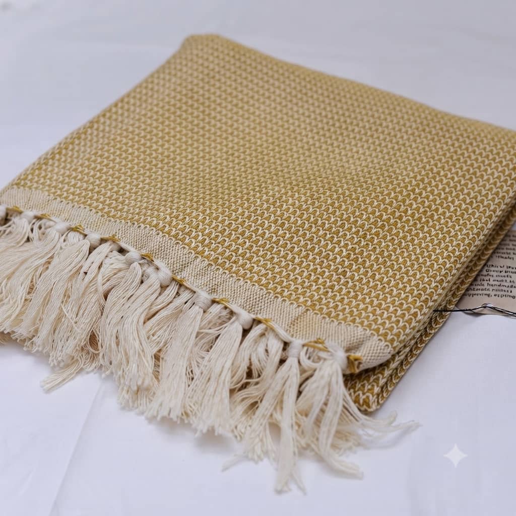 The Amber Honeycomb Multi-Way Luxury Throw & Shawl