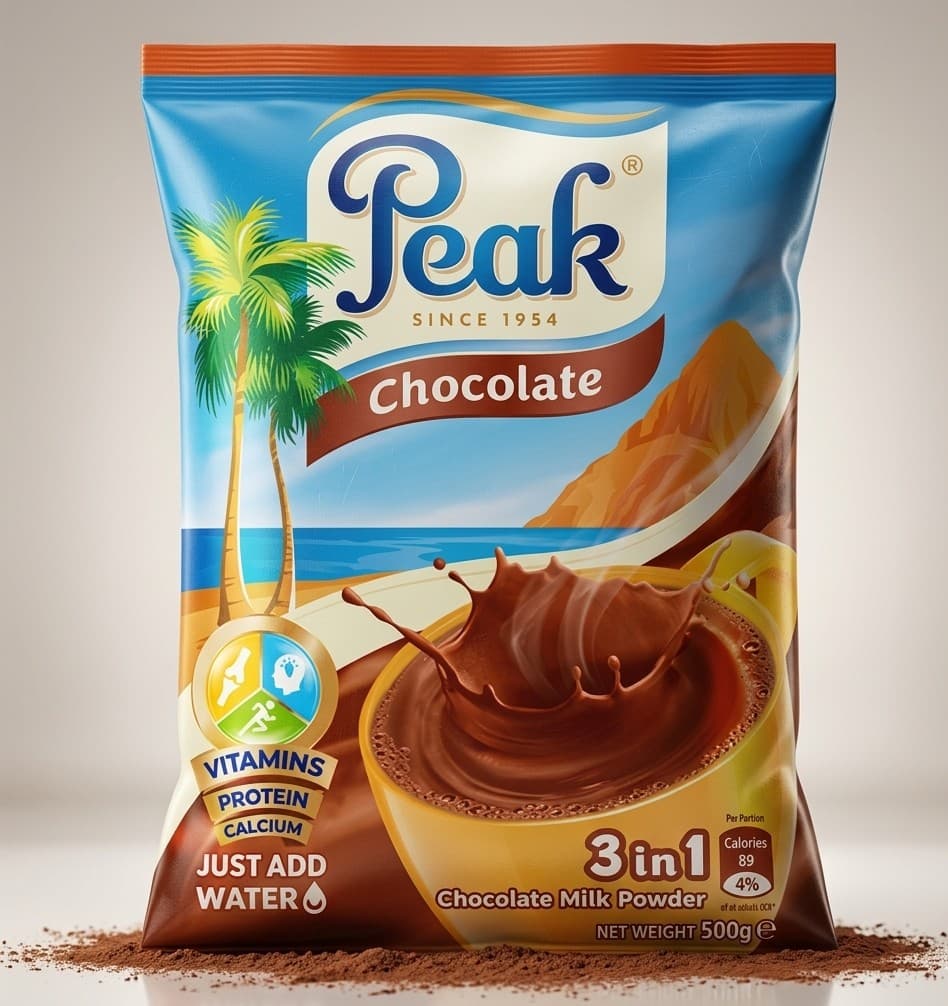Peak Choco Drink Powder 500g — by Peak — Beverages Tea Coffee from NG — Afrizonemart