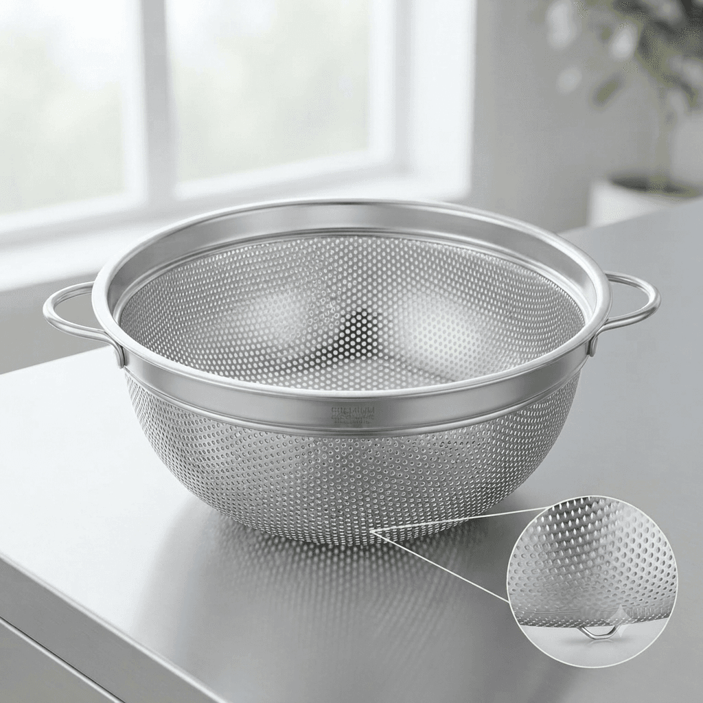 Stainless Steel Perforated Food Colander