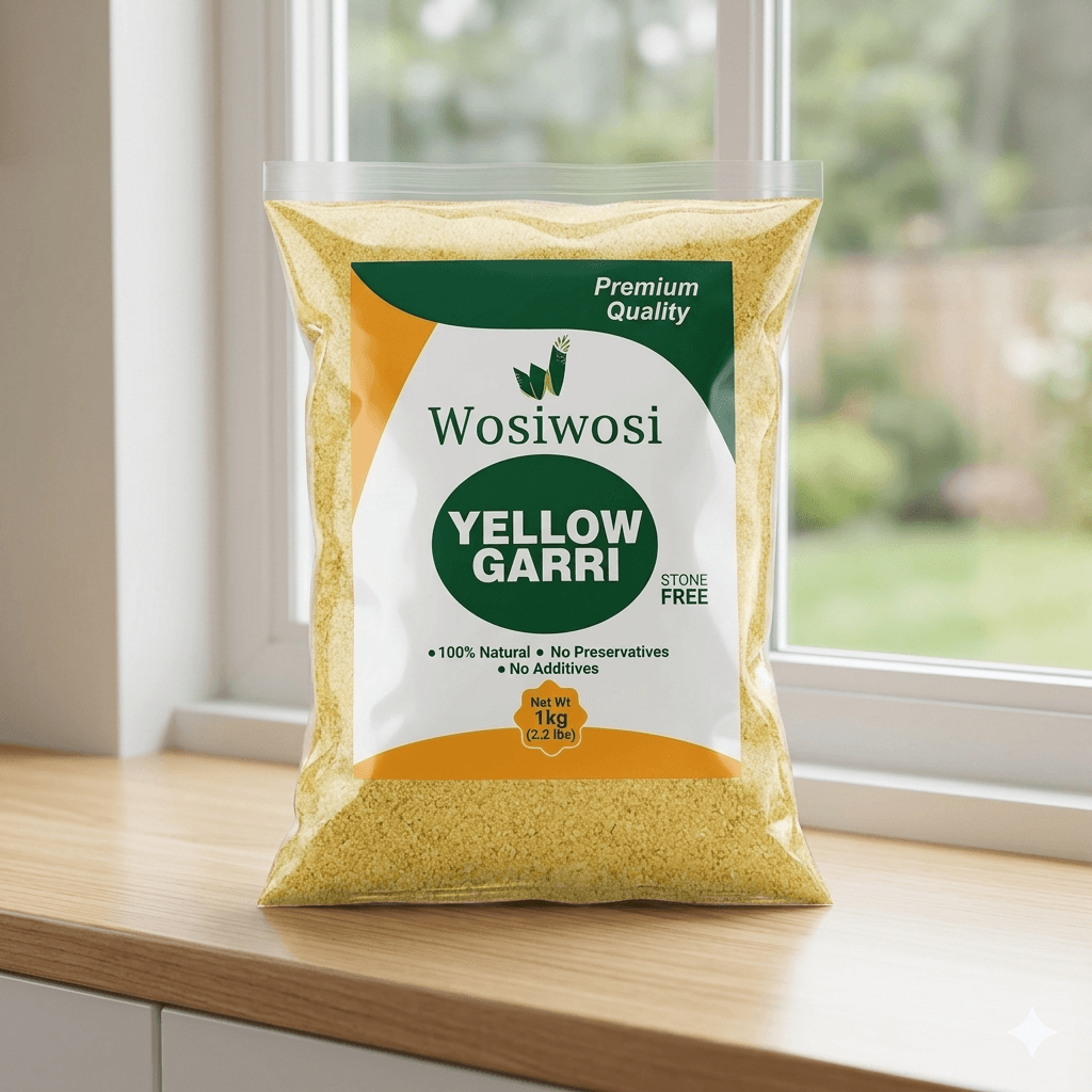 Yellow Garri 1kg — by Local — Garri Swallow from NG — Afrizonemart