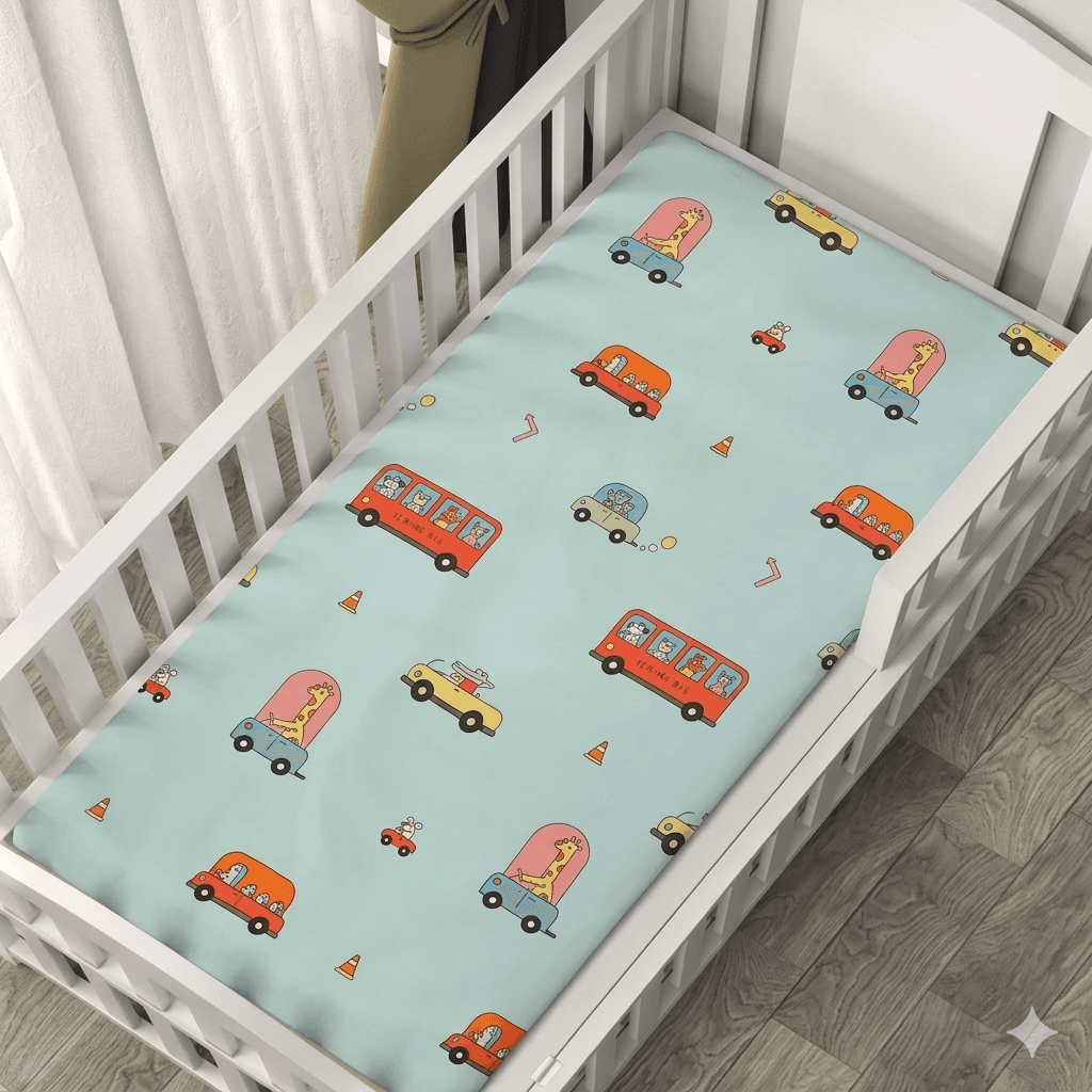 Cotton Baby Sheets Set Crib