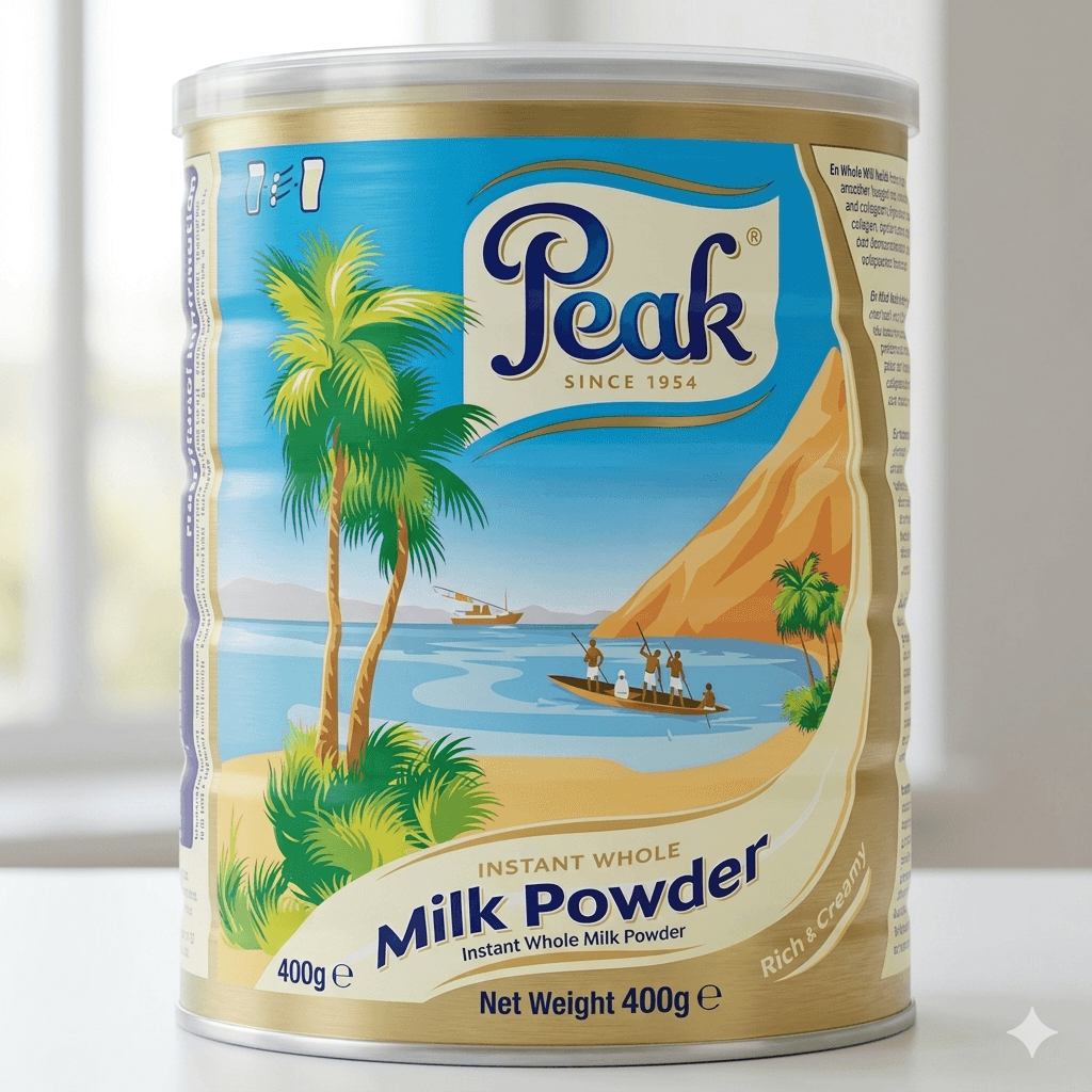 Peak Milk Powder 400g Tin — by Peak — Milk Dairy from NG — Afrizonemart