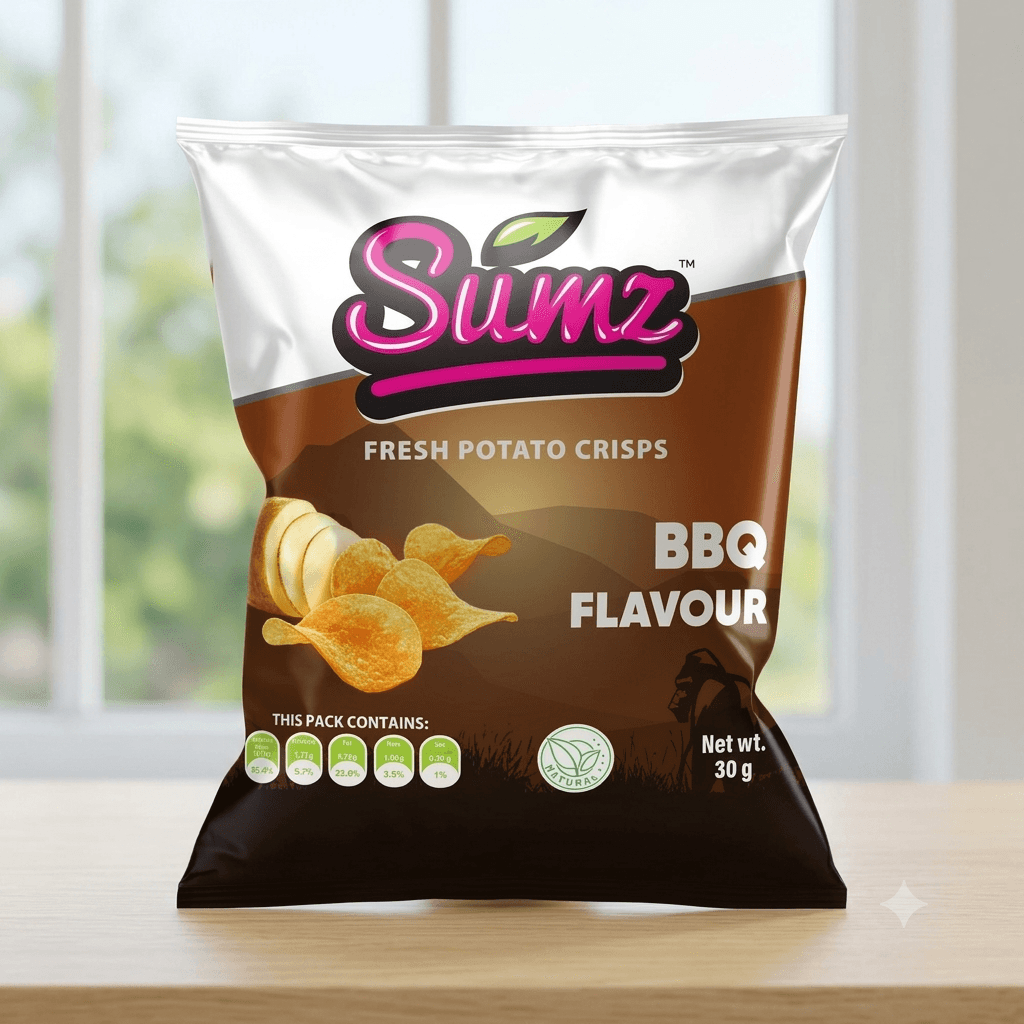 Sumz, Potato Crisps BBQ Flavour - 30g