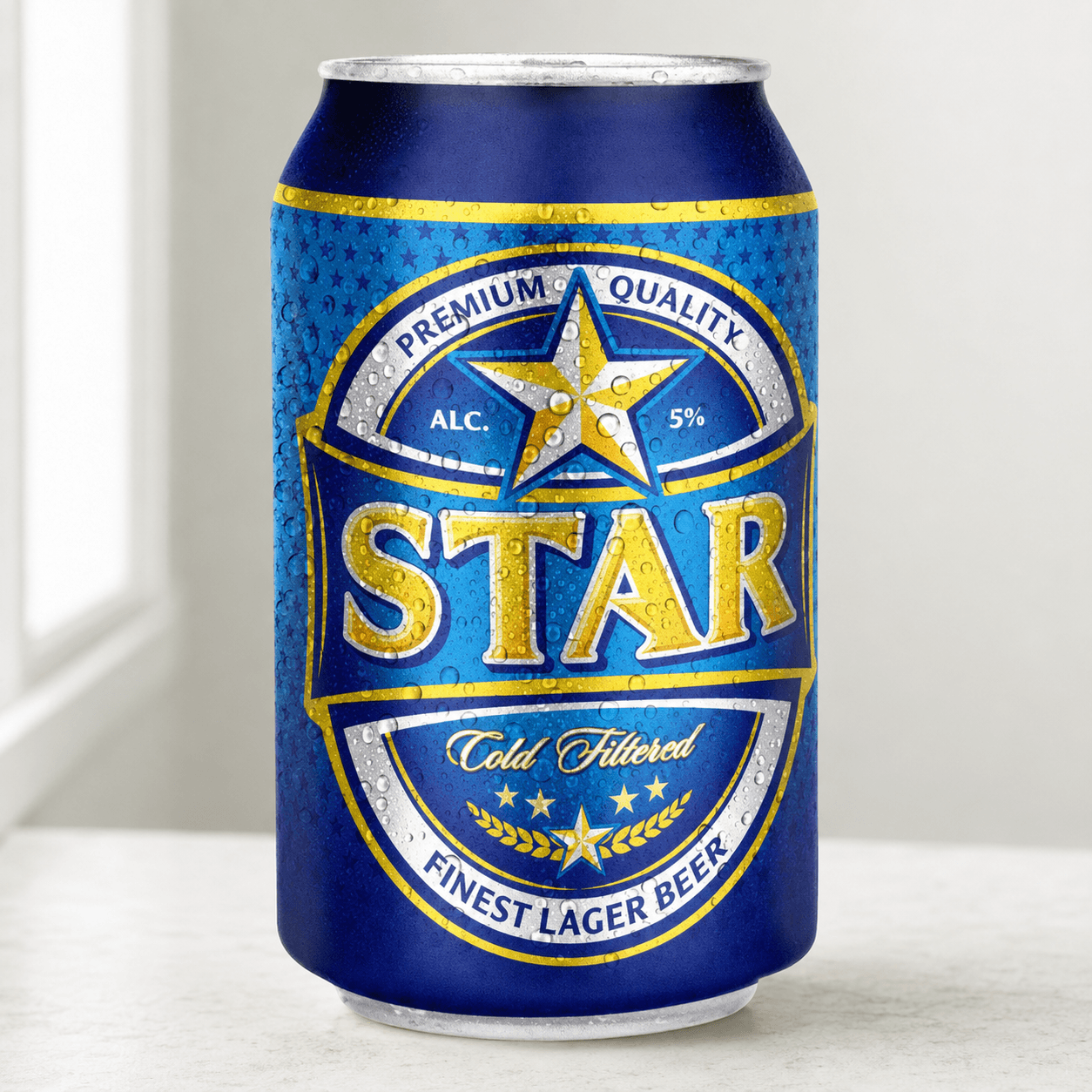 Star Lager Beer 33cl Can