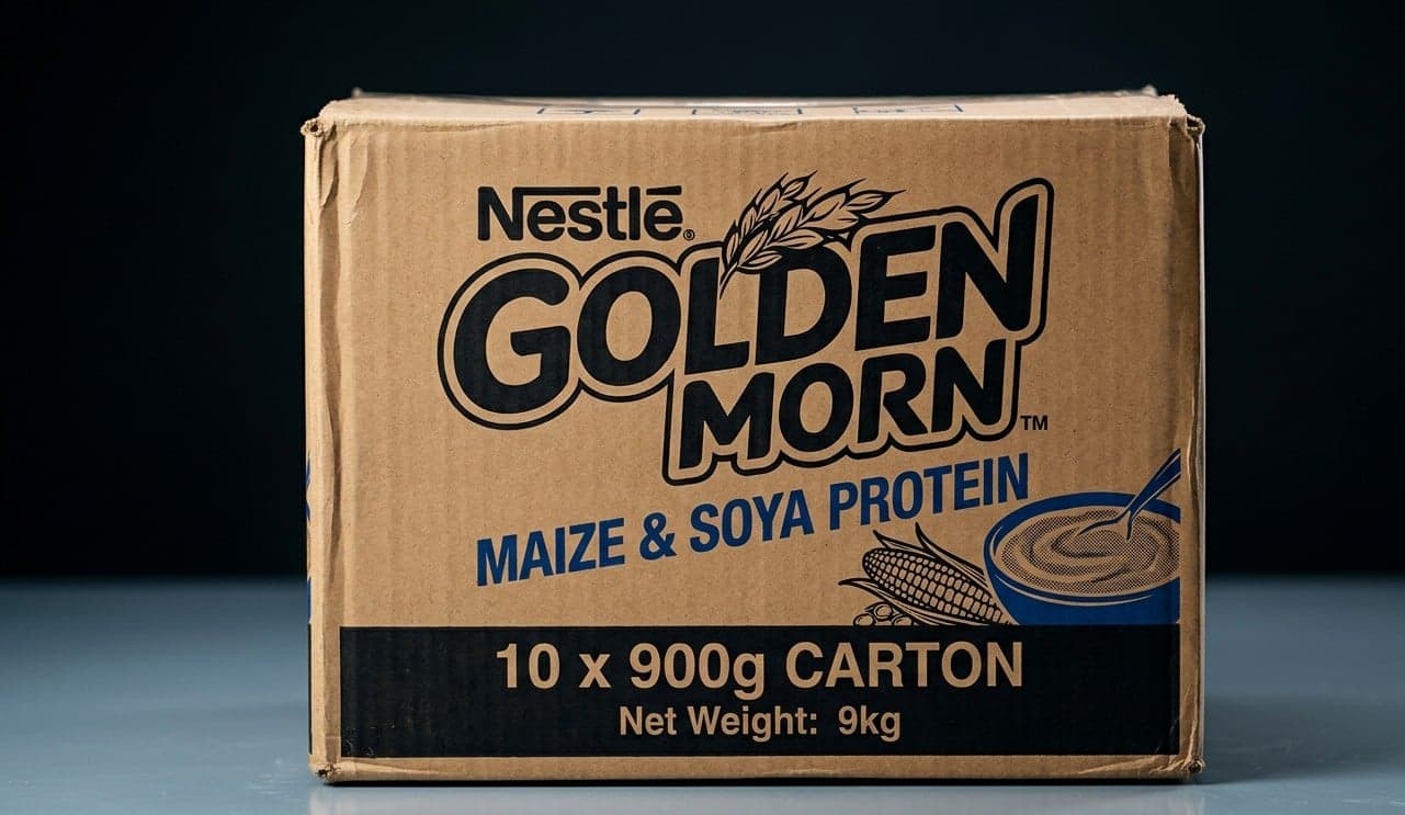 Nestle Golden Morn Carton (10 x 900g) — by Nestle Golden Morn — Cereals from NG — Afrizonemart