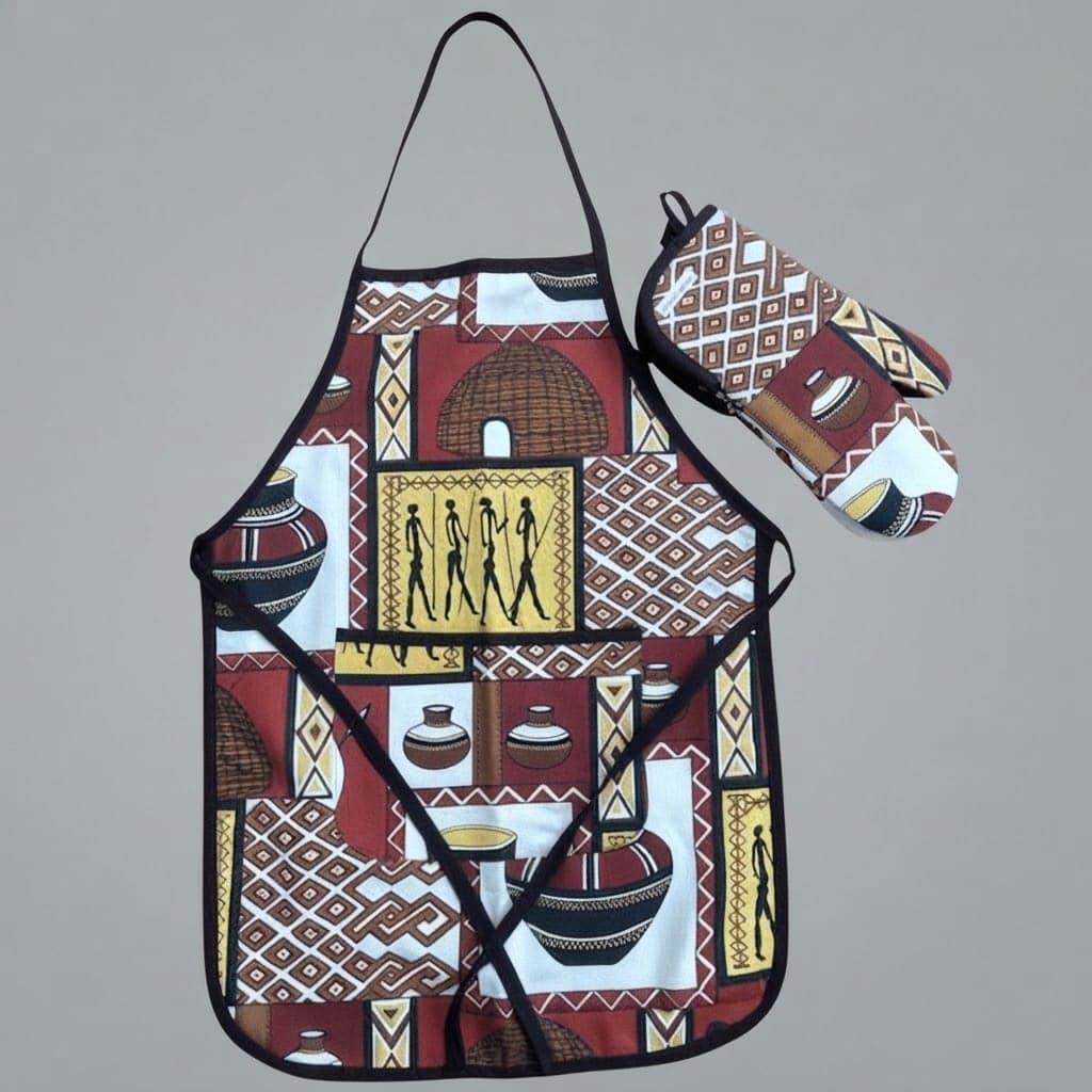 Apron and Mitten Set — by Queen Tenge — Protective and Other Wear products from MW — Afrizonemart