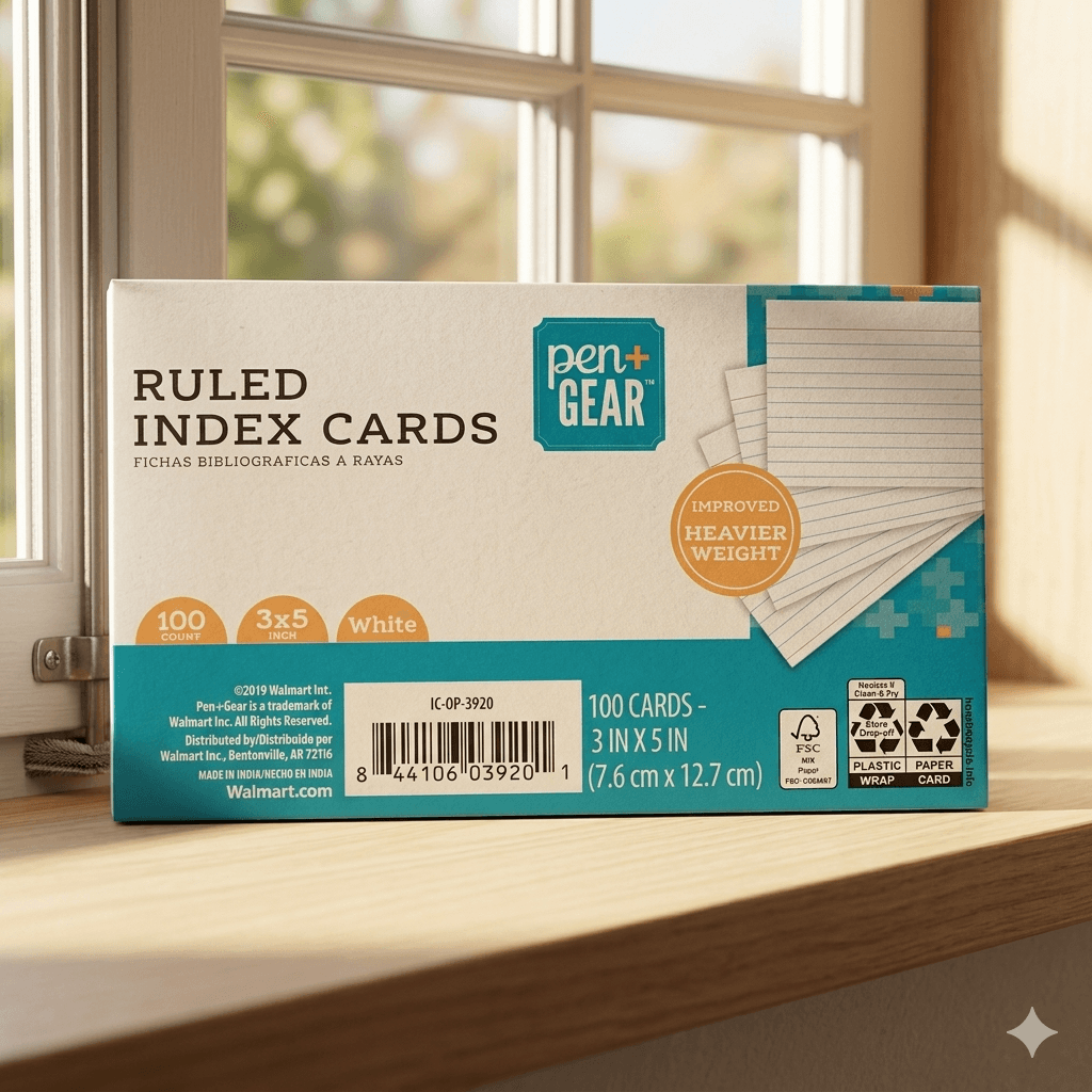 Index Cards 100 Count Lined