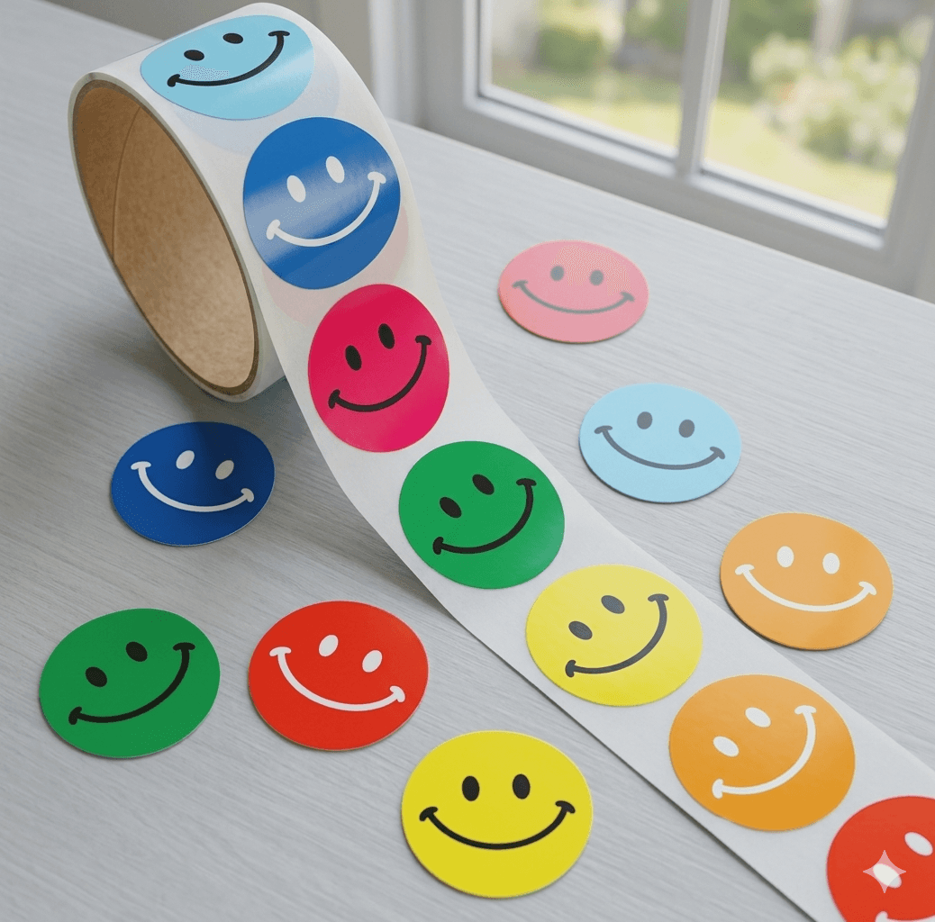 Round Stickers Pack 1000 Mixed