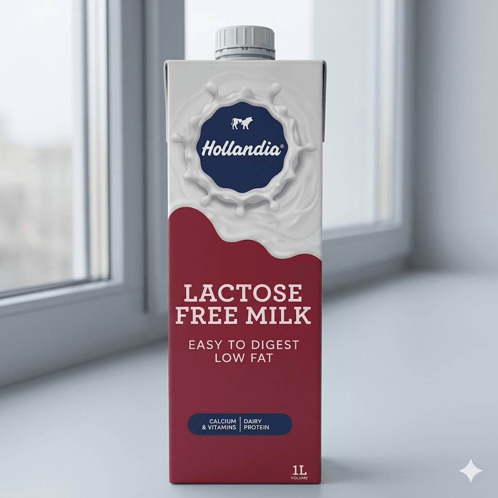 Hollandia Lactose Free Milk 1L — by Hollandia — Milk Drinks from NG — Afrizonemart