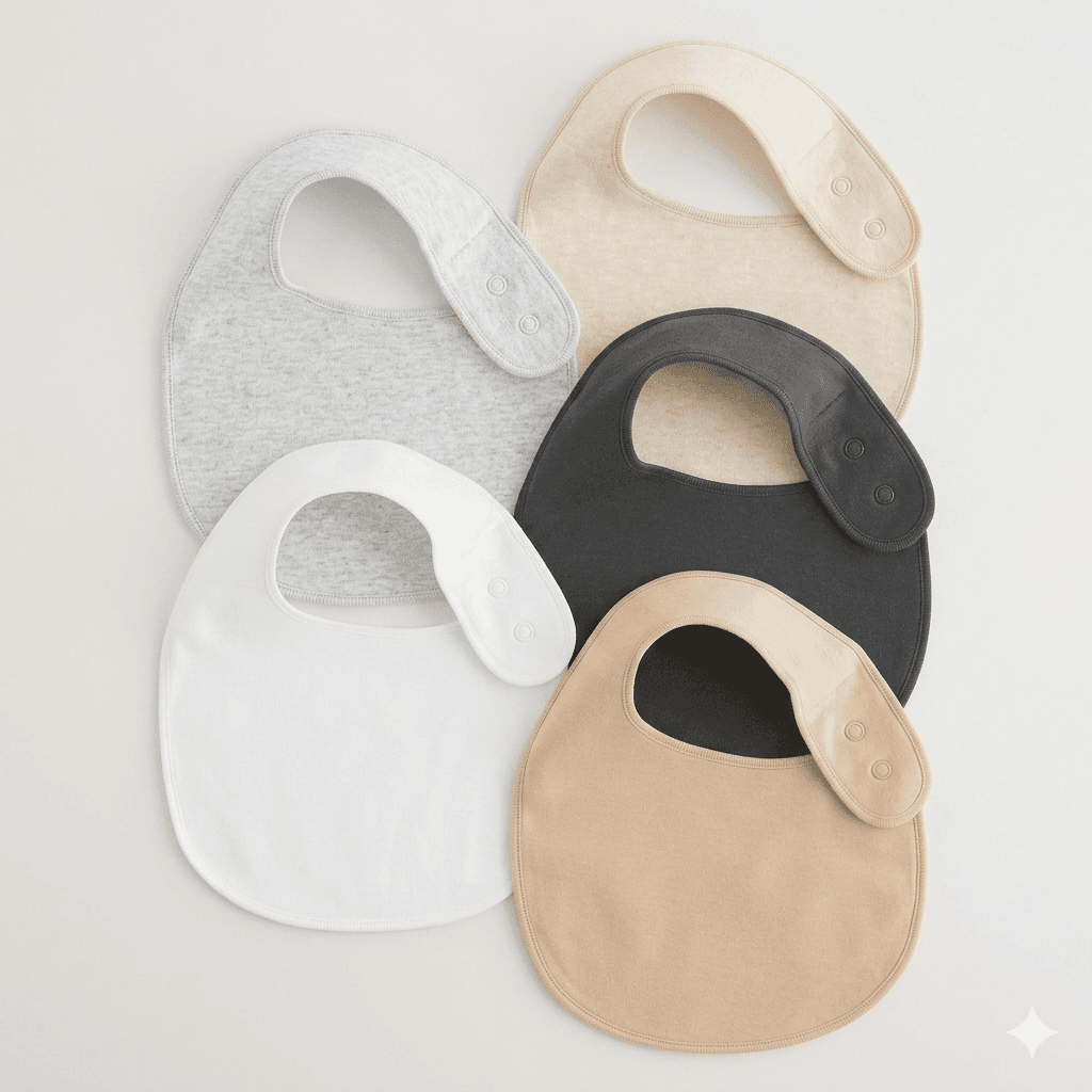 Cotton Baby Bibs Pack of 5 — by Local — Feeding from NG — Afrizonemart