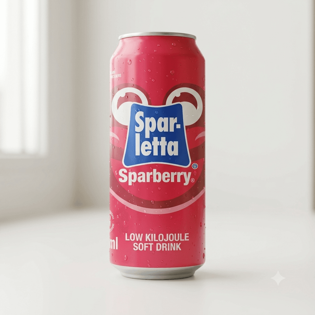 Sparletta Sparberry 300ml Can — by Sparletta — Carbonated Drinks from ZA — Afrizonemart