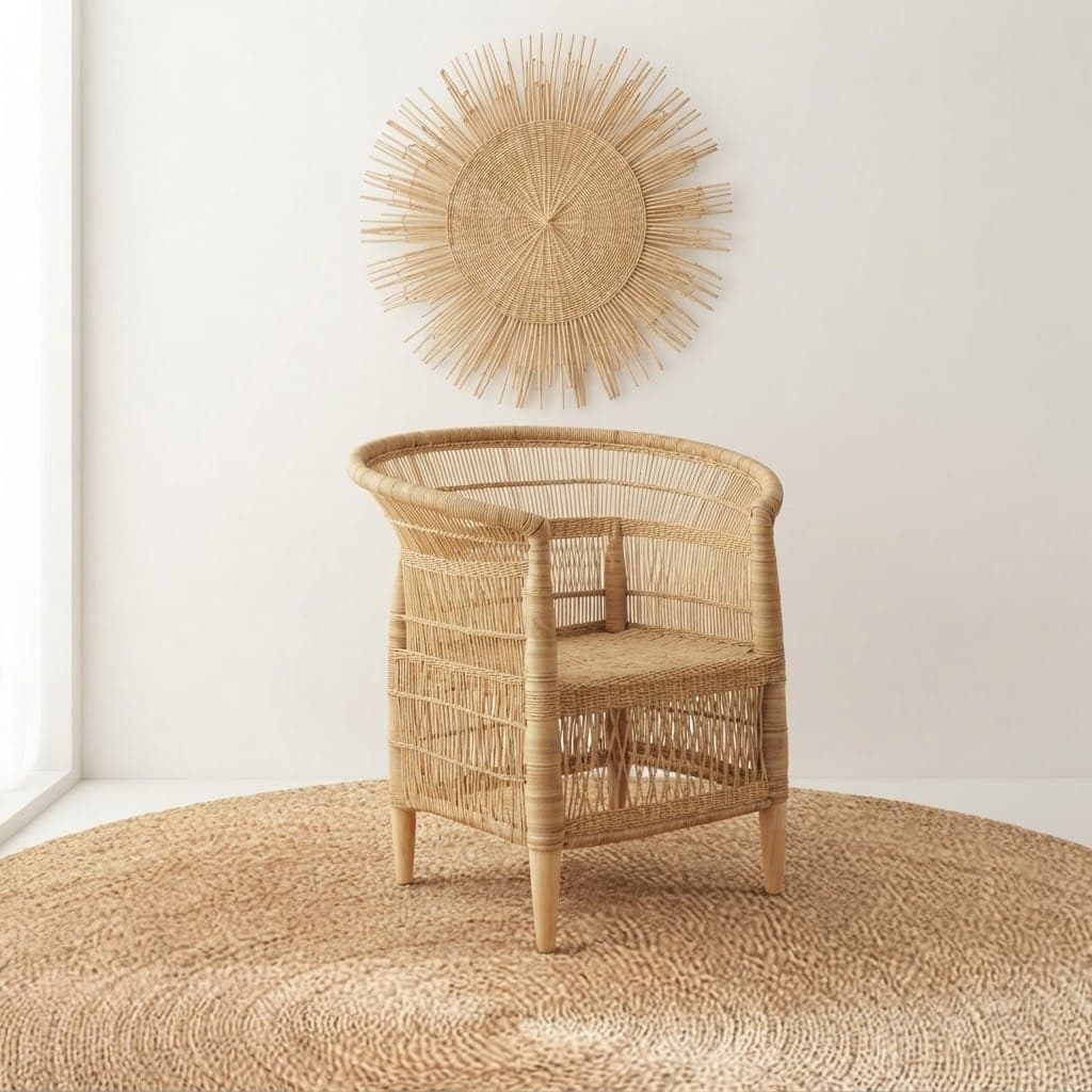 Export Quality Traditional Malawi Cane Chair (fumigated) — by Malawi Cane Interiors — Cane Furniture / Decor products from MW — Afrizonemart