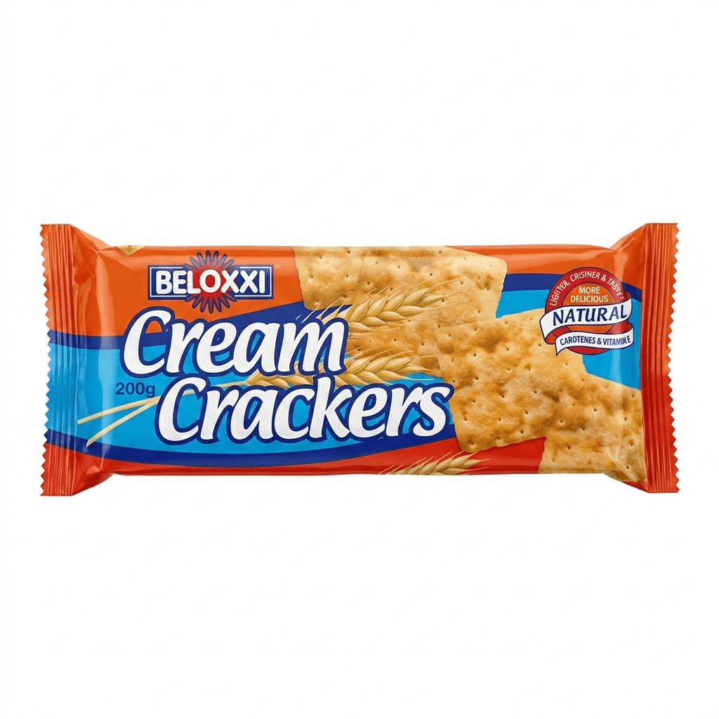 Beloxxi Cream Crackers 200g Family Pack — by Beloxxi — biscuits-cookies from NG — Afrizonemart