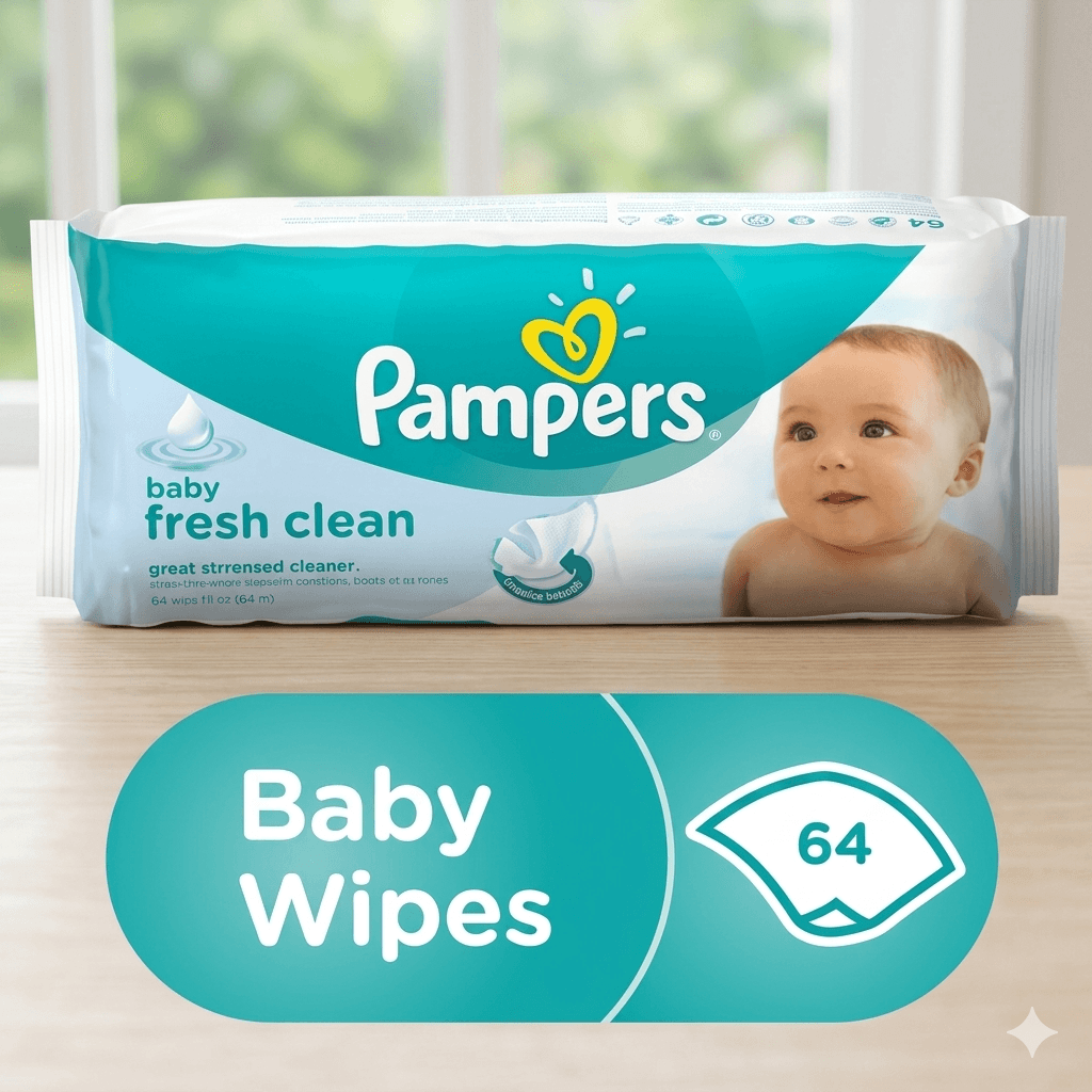 Pampers Baby Wipes 64 Count