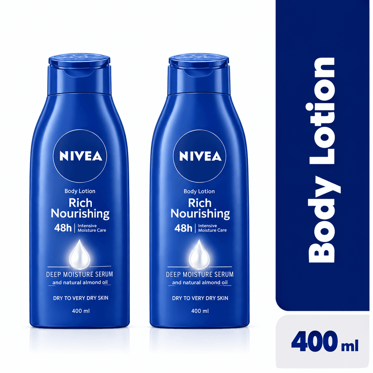 NIVEA Rich Nourishing Body Lotion For Women - 400ml (Pack Of 2)