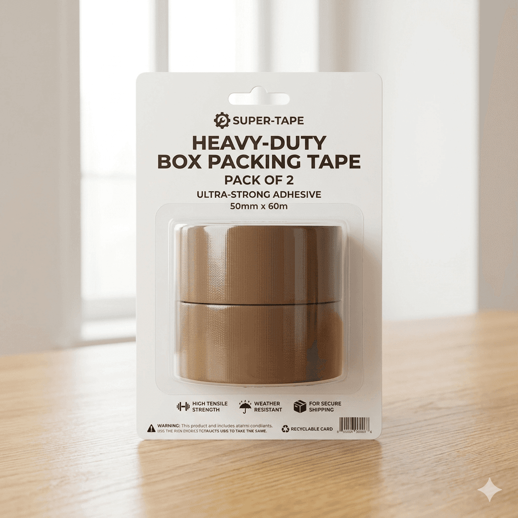Box Tape Heavy Duty 2-Pack
