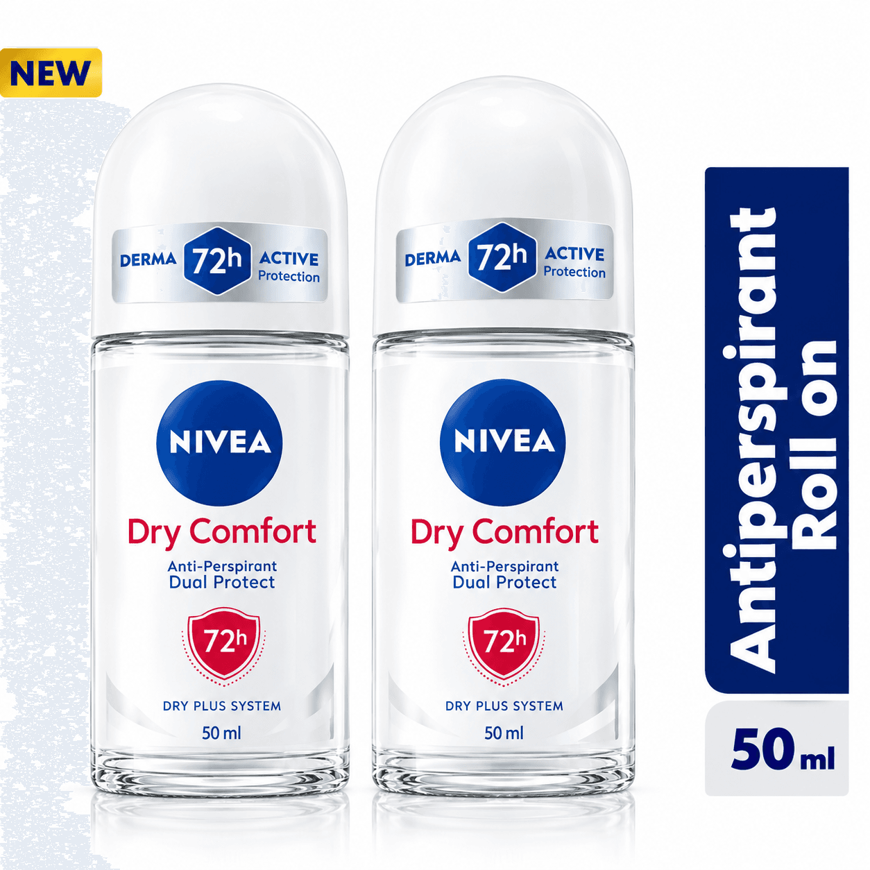 NIVEA Dry Comfort Roll-on For Women, 72h - 50ml (Pack Of 2)