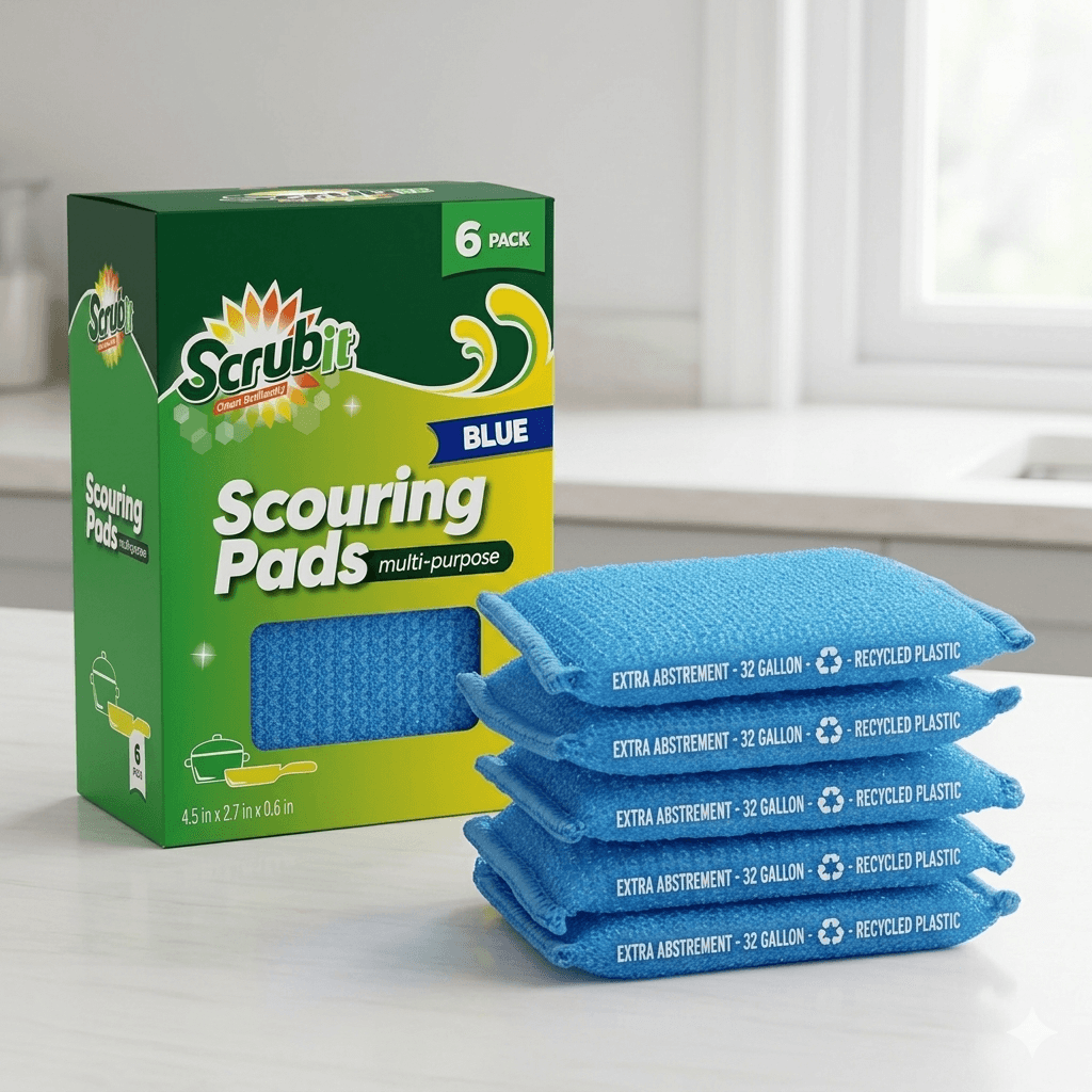 Scouring Pads Pack of 6