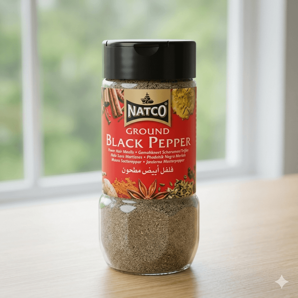 Black Pepper Ground 100g — by Tropical Sun — Spices Seasonings from GB — Afrizonemart