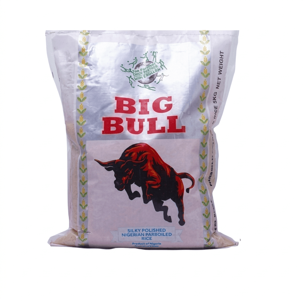 Big Bull Parboiled Rice 10kg — by Big Bull — Rice from NG — Afrizonemart