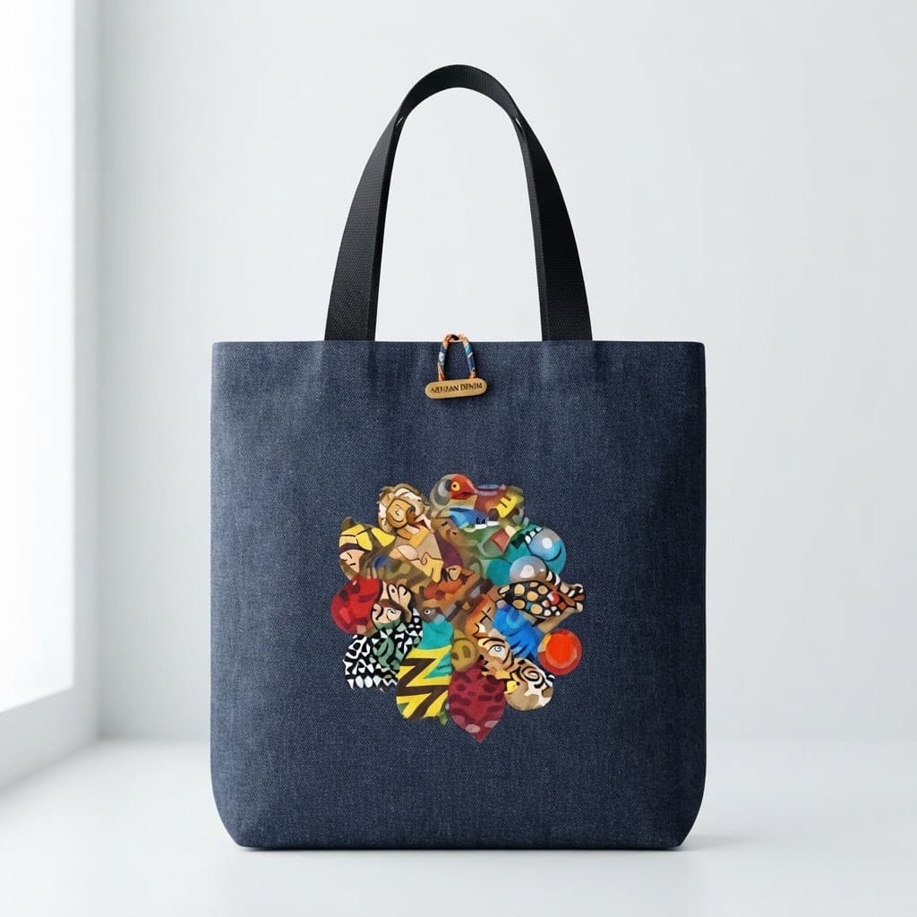 Patchwork Flower Tote Bag