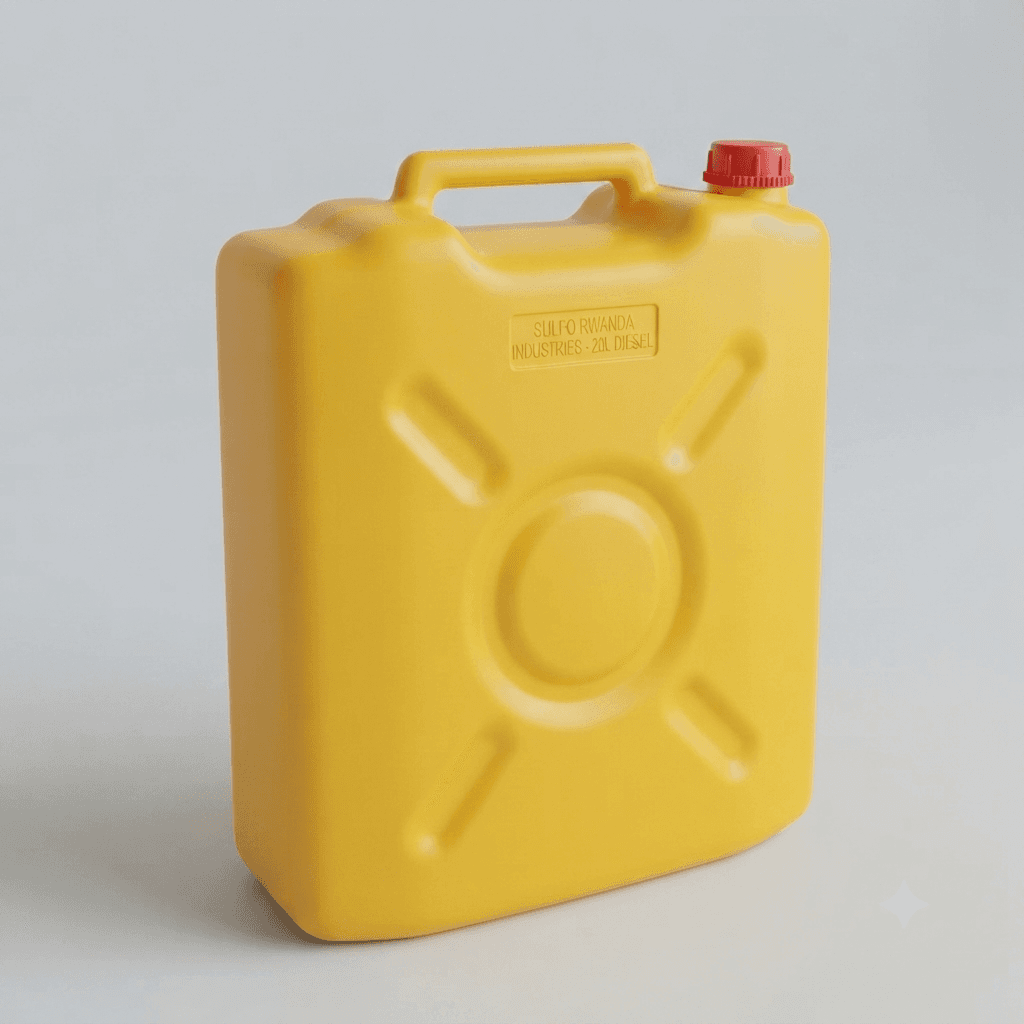 Standard Yellow Plastic Water Jerrycan