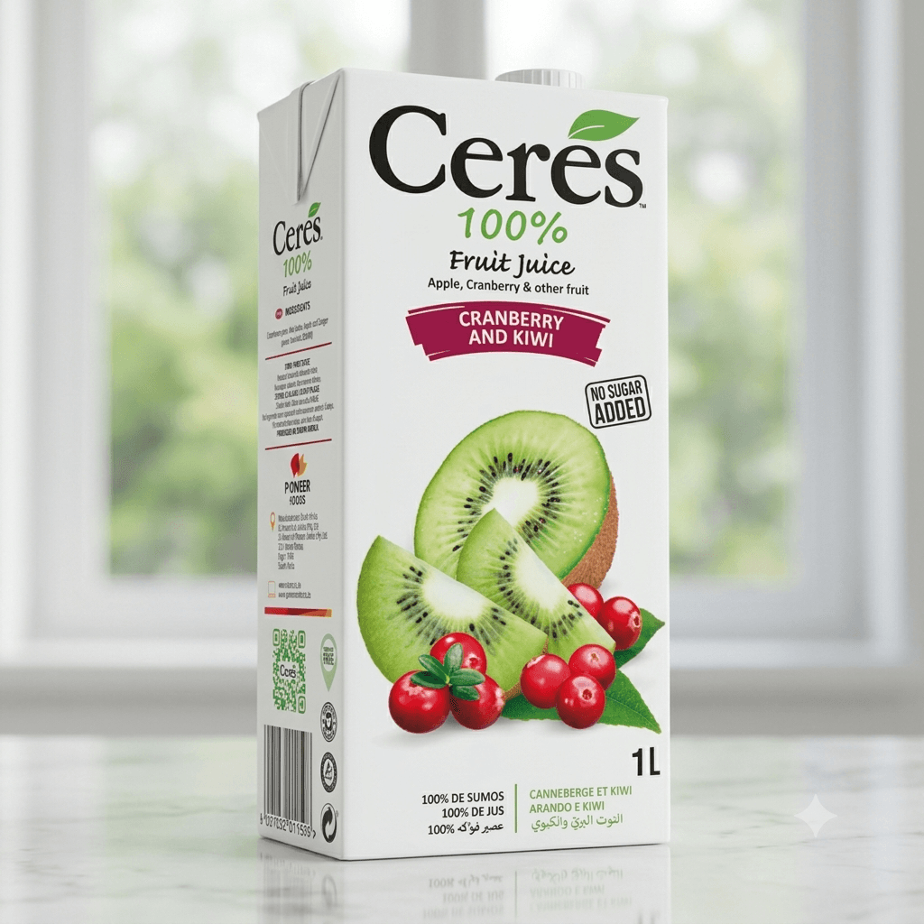 Ceres Cranberry & Kiwi 1L