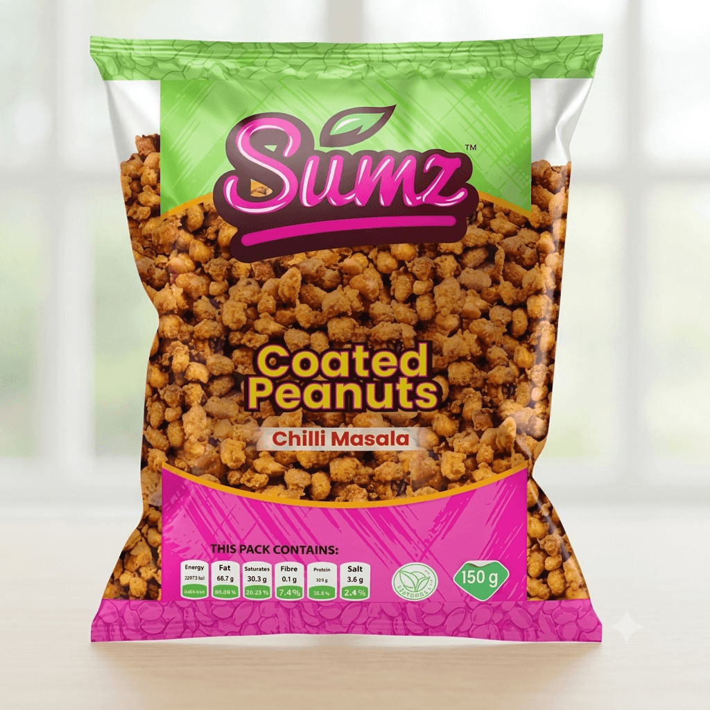 Sumz, Coated Peanut Chilli Masala Snacks - 150g