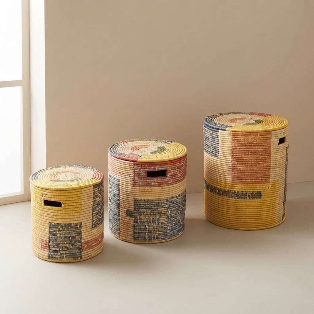Mix & Match Baskets - Mtundu — by People of the Sun — Malawi Baskets products from MW — Afrizonemart