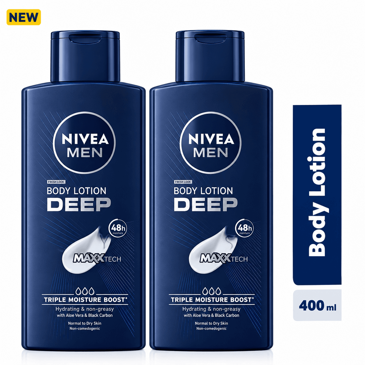 NIVEA MEN Deep Body Lotion - 400ml (Pack Of 2) — by NIVEA — men-deep-lotions products from NG — Afrizonemart