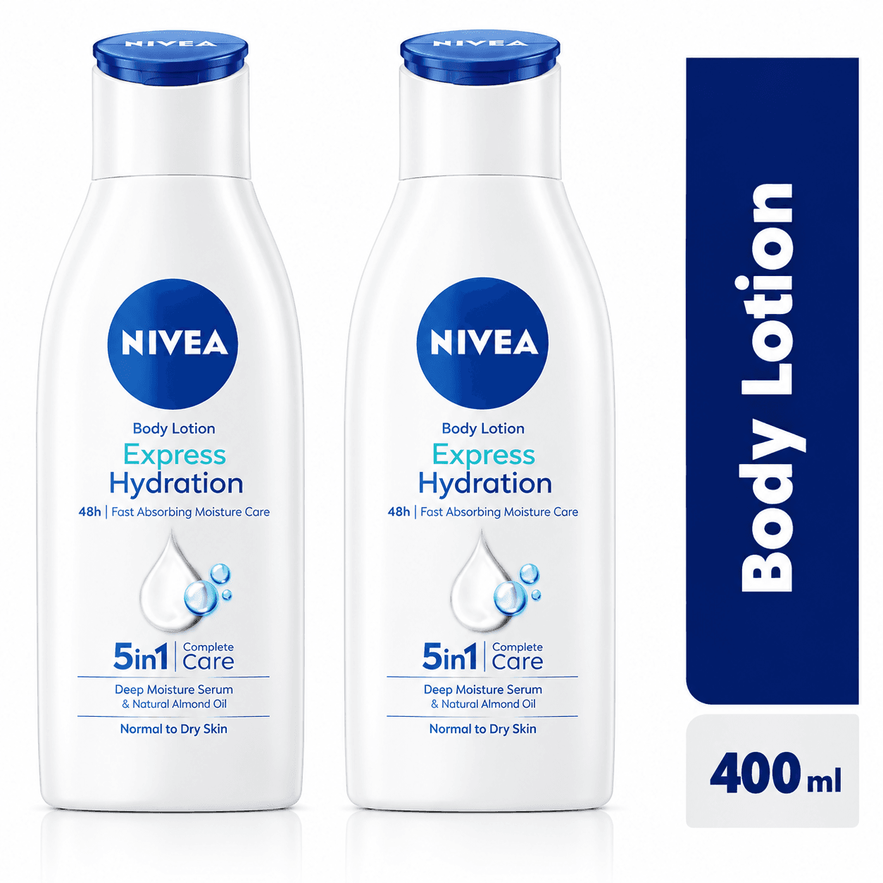 NIVEA Express Hydration Body Lotion For Women - 400ml (Pack Of 2)