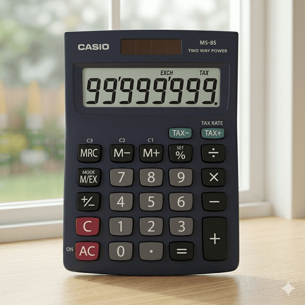 Casio Basic Calculator MS-8S — by Casio — stationery-calculators from NG — Afrizonemart