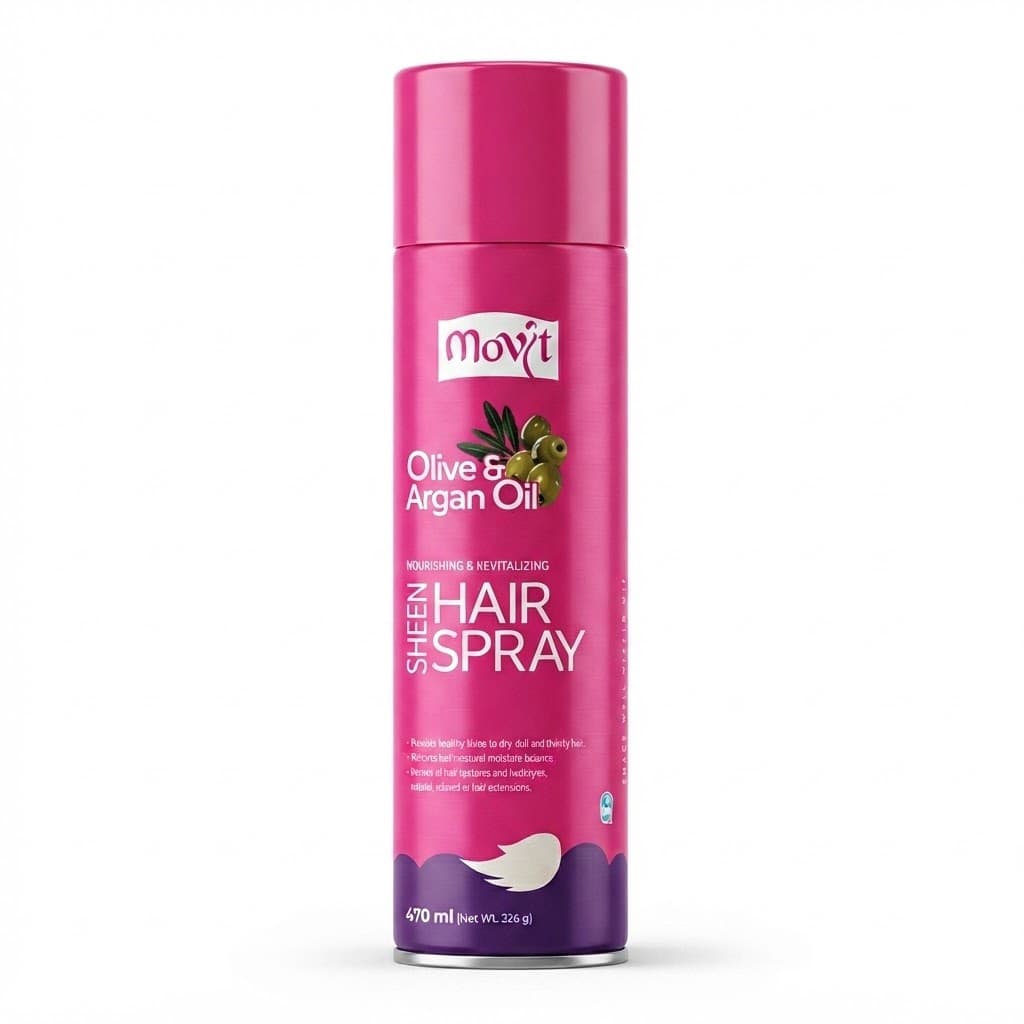 Movit Olive & Argan Oil Hair Sheen Spray 470ml