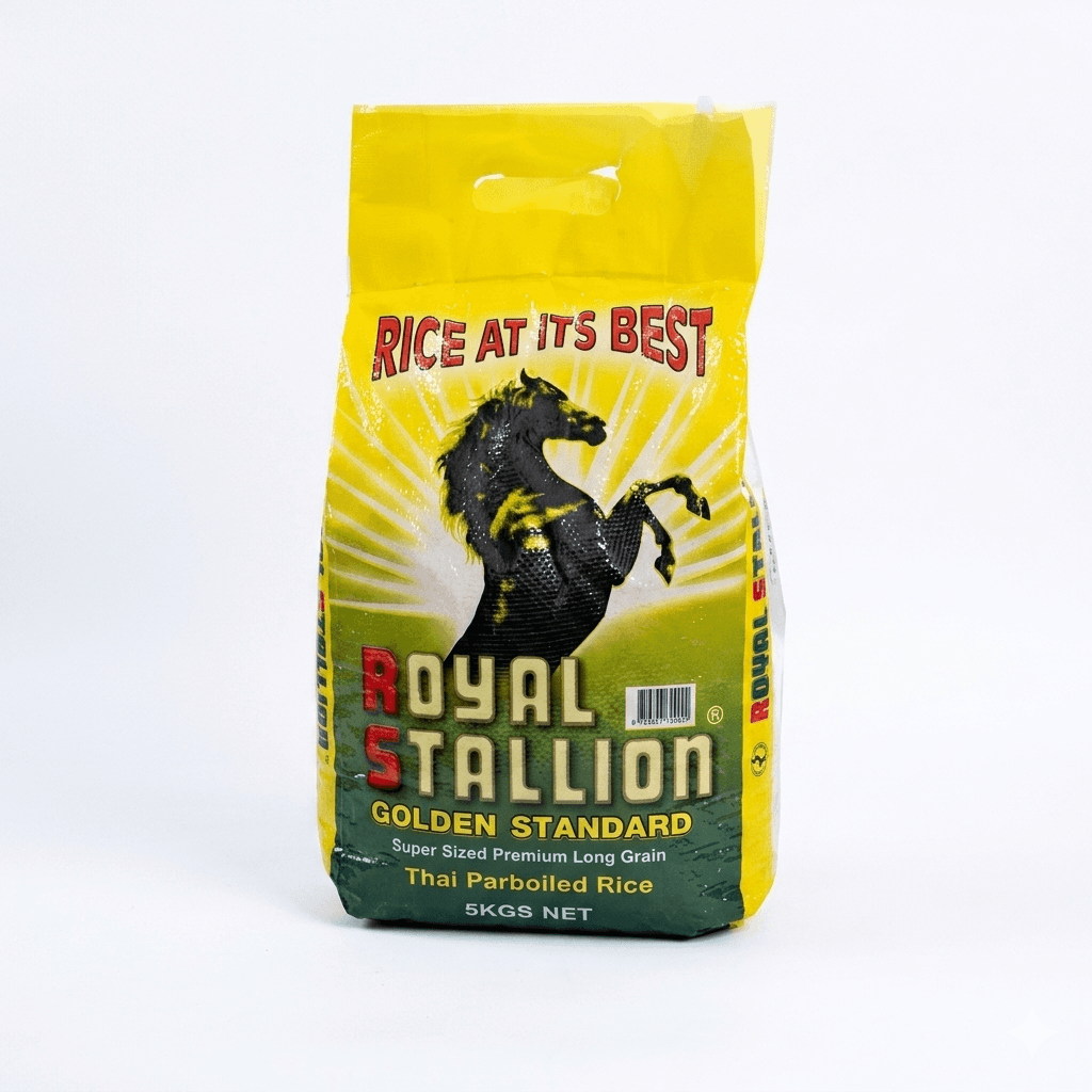 Royal Stallion Parboiled Rice 5kg — by Royal Stallion — Rice from NG — Afrizonemart