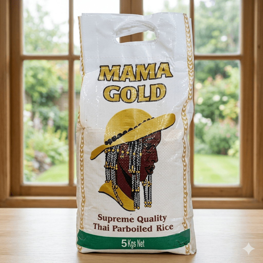 Mama Gold Parboiled Rice 5kg — by Mama Gold — Rice from NG — Afrizonemart