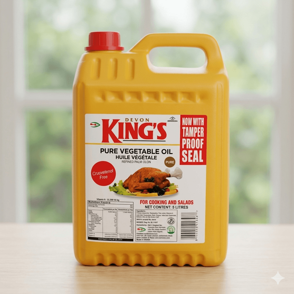 Kings Vegetable Oil 5L — by Devon Kings — Cooking Oils from NG — Afrizonemart