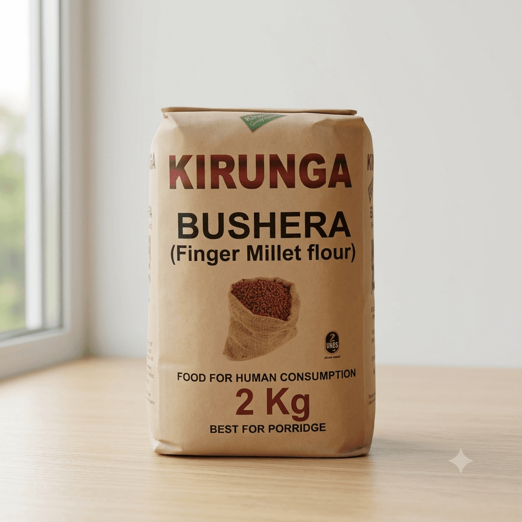 Kirunga Bushera Millet Flour - 2kg — by Kirunga Group Limited — Flours products from UG — Afrizonemart