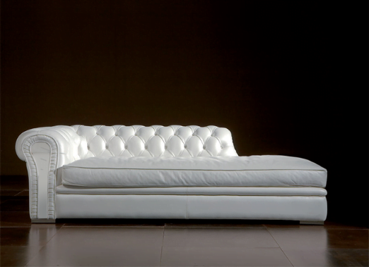 Genuine White Leather Couch, White Leather Sofa With Chaise Lounge